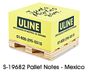 Pallet Notes in Stock - ULINE